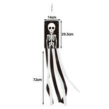 Accessoire d'Halloween Décoration de jardin extérieur Manche à air Drapeau Décoration d'Halloween Girouette Drapeau Décoration de fête de vacances Accessoire - Multicolore - Voir 2