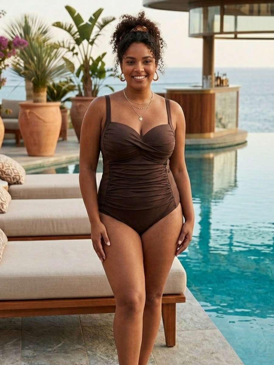 Maiô Plus Size  Casual