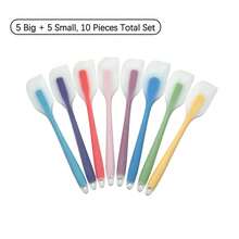5pcs Multi-Color Premium Silicone Spatula Set, Non-Stick Heat Resistant Kitchen Tools, Dishwasher Silicone Scraper, Suitable For Cooking & Baking, Compatible With Cake Molds - Multicolor - View 22