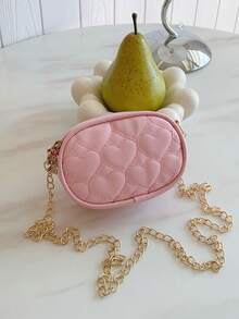 Embroidered Girl's Shoulder Bag, PU Leather, Crossbody Bag For Teenagers - A - View 5