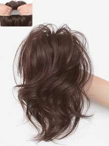 Wig Ekor Kuda Keriting Putri Duyung Alami Tanpa Sambungan Sanggul Tinggi Ikat Rambut Praktis untuk Menata Rambut Panjang - MultiWarna - View 12
