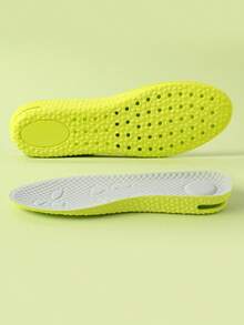 COSYLEE 1 Pair/3 Pairs Height Increasing Insoles Air Cushion Latex High Elasticity Comfortable Shock Absorbing Breathable Insoles - Green - View 30