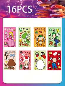 asmodee Mario Party Tablecloth, Waterproof And Oil-Resistant Dining Table Cover, High-Definition Pattern For Kids Birthday Parties And Themed Events - Multicolor - View 17