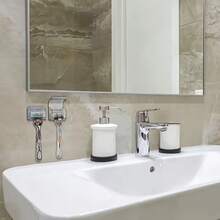 2 Packs Waterproof Self-Draining Toothbrush & Razor Holder, Wall-Mounted Bathroom Storage Organizer - 2pcs Razor Holder - View 7