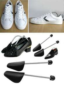 2pcs Plastic Shoe Stretchers, Adjustable Unisex Shoe Shapers, Durable Plastic Material, Suitable For Sneakers, Dress Shoes And More - Multi-color - View 2