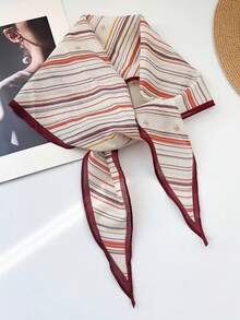 1pc New Striped Design Headscarf Headband Fashion Neck Scarf Shawl Triangle Scarf - Multicolor - View 8