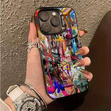 Creative Graffiti Pattern Phone Case Suitable For IPhone 17 16 15 14 13 12 11 Pro/Max/Plus Anti Drop And Shockproof Back Cover - 015CH-JMH - 查看 3