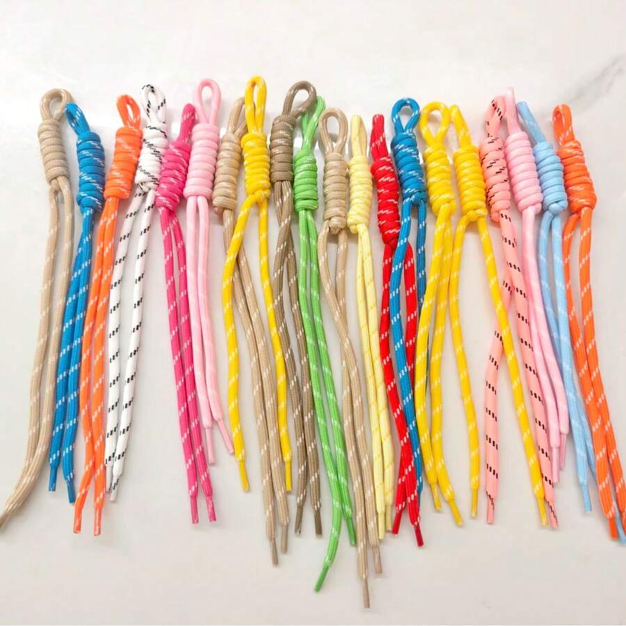 10/20pcs Y2K Multicolor Nylon Cord DIY Handmade Weaving Set, Strong Lightweight Durable, Suitable For DIY Phone Lanyards, Keychains And Backpack Decorations, Craft Materials, Handmade Accessories, Wedding Favors, Christmas And Back To School Gifts - Colored Nylon Rope 3 - View 1