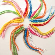 10/20pcs Y2K Multicolor Nylon Cord DIY Handmade Weaving Set, Strong Lightweight Durable, Suitable For DIY Phone Lanyards, Keychains And Backpack Decorations, Craft Materials, Handmade Accessories, Wedding Favors, Christmas And Back To School Gifts - Colored Nylon Rope 3 - View 4