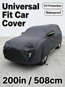 Outdoor Full Car Cover, Waterproof, Windproof, UV-Resistant, Snowproof, Dustproof Car Protection Cover, Equipped With Reflective Warning Strips And Windproof Fixing Ropes, Suitable For Sedan, SUV And Hatchback Universal - Multicolor - View 12