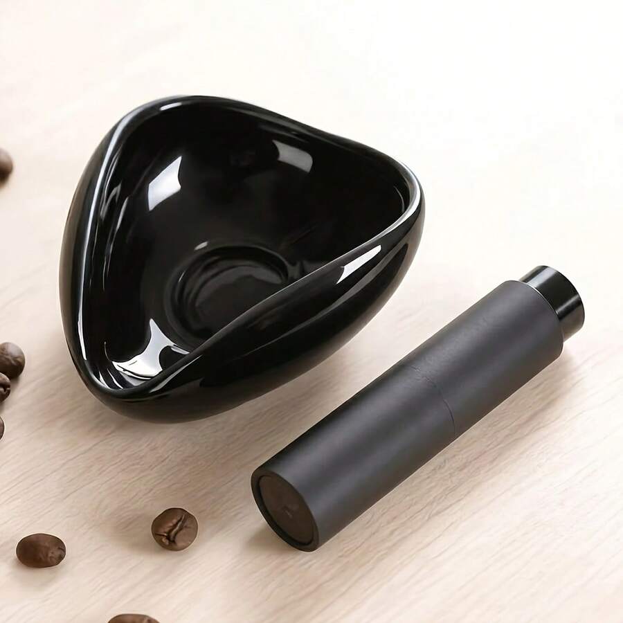 Coffee Bean Dosing Cup & Spray Bottle Kit For Espresso Bar, Static Reduction Ceramic Single Dose Tray For Brewing/Tea, Barista Accessories Set - Multicolor - View 1