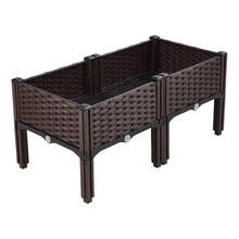 80cm Raised Garden Bed Planter Patio Plant Pot Flower Bed Vegetable Grow Box - View 9