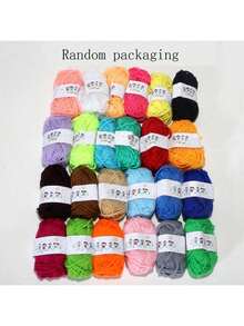 1 Set EDCUEBE7 Crochet Yarn Kit, Crochet Tools Set With Storage Bag, Beginner DIY Hand Crafting Kit Including Yarn, Hooks, Needles, Craft Supplies, Random Color & Yarn Packaging - Multicolor - View 16