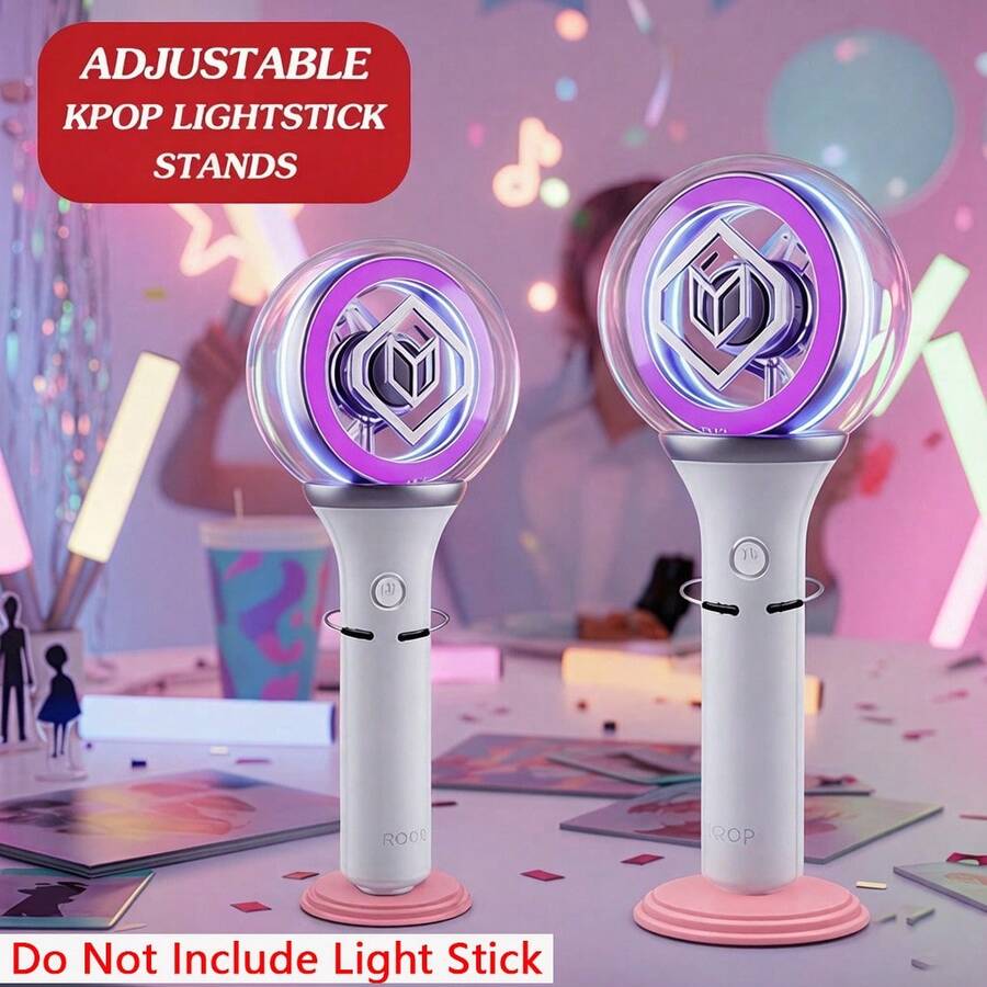 1/2/3pcs K-Pop Light Stick Holder Base - Universal Adjustable Display Stand Support Rack Storage Holder, Suitable For K-Pop Fans, Collectible Display And Storage, Applicable For Home Parties And Events