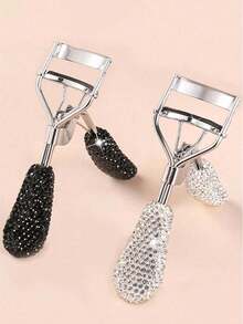 1PC Rhinestone High-End Artificial Diamond Wide-Angle Rhinestone Eyelash Curler Rubber Strip, Durable, Portable,Eyelash Curler,Lash Tech Supplies,Lash Curler,Gifts For Women,Makeup Tools - Multicolor - View 9