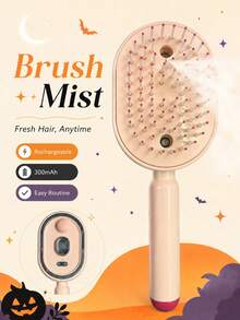 Rechargeable Fine Mist Spray Comb, Detangling And One-Click Cleaning In One, Fine Mist Helps Reduce Dry Brushing Pulling, Easy To Manage Tangled And Frizzy Hair, Lightweight And Portable, Suitable For Daily Care, Home, Travel And Various Hairstyles, More Suitable For Carrying - Multicolor - View 1