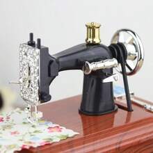 2D Flat Printed Acrylic Material Simulated 1pc Music Box European Vintage Classical Foot Pedal Sewing Machine Table Mechanical Wind-Up Music Box Home Decor Mother's Day Gift Birthday Gift Christmas Gift - 1PC - View 4