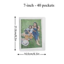 High-Transparency Premium PP Plastic Photo Album, Multiple Sizes Available: 4-Inch Compact & 6-Inch Large Capacity, Portable Transparent Photo Storage Book, Suitable For Travel And Daily Use; Can Store Multiple Photos, Waterproof And Dust-Proof, Lightweight Material, Easy To Carry Anytime And Anywhere; Perfect For Storing Precious Family Moments, Vacation Trips, Wedding Celebrations, Baby Growth And Other Beautiful Memories, Excellent Gift Choice - 6-inch 1-slot - 100 Pockets - View 6