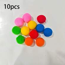 10pcs (Random Color) Reusable Water Sponge Balls, Suitable For Pool Party, Backyard Play, Multi-Player Competitive Games - Multicolor - View 7