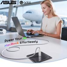 Kabel Pengisian Daya ASUS 140W PD3.1 USB-C ke Magnetik 3 Jalinan, Kabel Laptop Magnetik dengan Lampu Indikator 6,6 Kaki untuk MacBook Pro Air M2 M3 M4 M5, 14 Inci 16 Inci 13 Inci 15 Inci Versi 2022-2026 - View 5