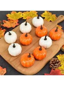 12/1pc Realistic Pumpkin Decor - Perfect For Halloween, Thanksgiving And Autumn Celebrations, Suitable For Home Gatherings And Parties, Also Suitable For Home Halloween Decoration. - A - View 2