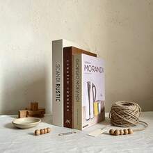 2/3pcs Nordic Style Faux Decorative Books, Soft Furnishing Sample Room Display Props, -Worthy Photo Backdrop Books, Minimalist INS Desktop Decor Ornaments, Home Soft Furnishing Matching Props - Decor Book - View 2