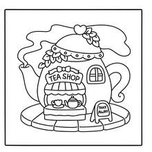 (24頁)「小商店」著色本，大膽簡約圖案，精緻設計，適合放鬆。可用作聖誕節、萬聖節、生日、兒童節禮物，學生用品、返校用品或學校用品。 - 單件 - 查看 4