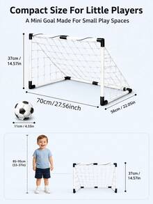 Portable Football Goal Set With Adjustable Heightndoor/Outdoor Soccer Goal For &, Easy Assembly, Sturdy Frame & Net, Backyard Play, Family Sports Gift,Kids Soccer Goal,Kids Soccer Net,Soccer Nets For Backyard,Mini Soccer Goals - Multicolor - View 5