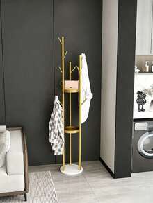 Multifunctional Freestanding Cast Iron Coat Rack, Nordic Style Modern Luxury Clothing Rack, Bedroom Clothes Rack, Home Essential - Multicolor - View 11
