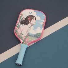 Original Design "Cartoon Romanticism" Style Fiberglass Material High-Elastic Honeycomb Core Anti-Collision Rubber Edge With Anti-Slip Sweat-Absorbing Handle, Beautiful And Durable, High Aesthetic Value, Great Choice For Personal Use Or Gift, (Includes 2 Random Color Balls) - Hot Pink - View 3
