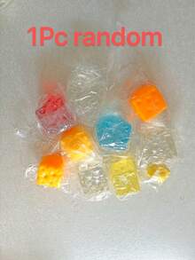 1 Pack Transparent Jelly Blueberry Big Cheese, Thin-Skin Malleable , Myasthenia Gravis Handmade Ball, Super Soft TPR Soft Rubber Non-Rebound Squeeze Toy, Suitable For Office Stress Relief/Study Companion/Anxiety Relief/Healing Touch Series - Multicolor - View 9