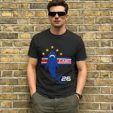 Cabo Verde Vozinha Vintage-T-Shirt für Herren, Kurzarm-T-Shirt, Rundhalsausschnitt, 100 % Baumwolle, bedruckte Kleidung - Farbe 14 - Übersicht 8