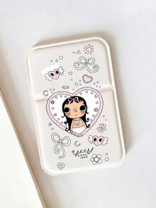1 Yuy Cute Cartoon Character Pattern Folding Mirror Makeup Mirror, Adjustable Height Flip Mirror, High-Definition Mirror Handheld Mirror, Travel Portable Pocket Mirror, Girl Birthday Gift, Holiday Gift - Multicolor - View 11