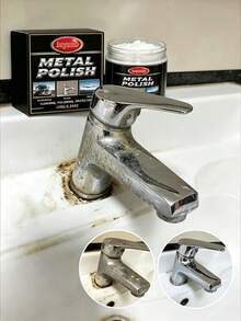 Kitchen Cleaning Paste, Grease & Grime Remover For Stainless Steel Pots, Descaling Without Damaging Surface, Metal Polishing Agent, Rust Removal & Shine Restoration For Home Metal Surfaces, Easy To Use, Holiday Gift For Family & Friends (Random New/Old Style) - Mix - View 2