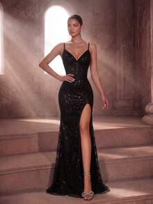 Women Short Dresses - Dark Green - View 4