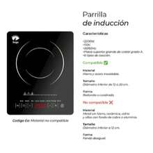 Electric Induction Cooktop | Portable Black Cooktop - Japan A Type Plug(100V) - View 3
