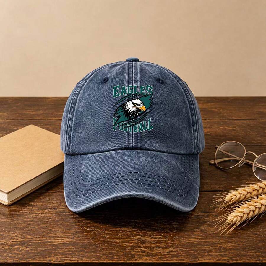 1pc Gothic-Style Casual Men Hat,Letters Printing, Unisex Fashion, Provides Shade & Sun Protection, Perfect For Outdoor Activities.