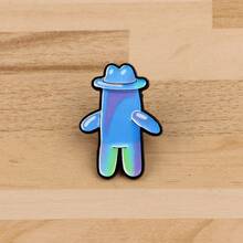 Cartoon Bubble Buddy Enamel Brooch Classic Anime Character Merchandise Fun Lapel Pin Jewelry Gift For Friends - Multicolor - View 2