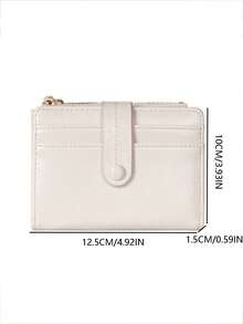 Japanischer & Koreanischer Stil Nischen Design INS Mode Exquisite kleine Geldbörse Münzbeutel minimalistische tragbare Aufbewahrungstasche hochattraktiver Kartenhalter - Weiss - Übersicht 9