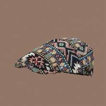 Vintage Retro Beret Hat Women British Style Versatile Forward Cap Reverse Wear Newsboy Cap Print Baseball Cap Men - Forward Cap - View 5