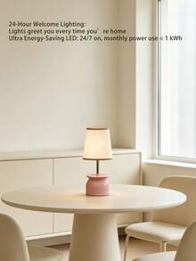 LED Desk Lamp, Modern Table Lamp, Bedside Night Light, Ambient Decorative Lamp, Minimalist Style Desk Lamp, Retro Mid-Century Table Lamp, Nordic Bohemian Decorative Lamp, Soft Reading Light, Anti-Blue Light Study Lamp - Multicolor - View 6