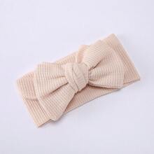 1pc Baby Oversized Bow Headband, Children's Waffle Knit Knotted Headband, Hair Accessory, Valentine's Day - Multicolor - View 12