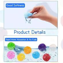 10pcs (Random Color) Reusable Water Sponge Balls, Suitable For Pool Party, Backyard Play, Multi-Player Competitive Games - Multicolor - View 2