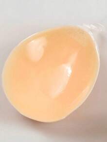 1件裝女款掛脖隱形黏貼式胸罩，無肩帶透明掛脖款，適合露背洋裝、婚紗與派對露背穿搭 - 多色 - 查看 3
