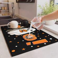 (Hot !!) 1PC Halloween Ghost Pumpkin Pattern, 2D Flat Stove Protector Mat And Non-Slip Heat-Resistant Rubber Stove Cover Mat Suitable For Induction Cooktop, Glass Cooktop And Multi-Function Anti-Scratch Mat, Also Best Choice For Oven, Washing Machine, Dryer And Kitchen Decoration. - Multicolor - View 5