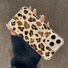 [24h Shipping from DE/FR/ES]handy hüllencoque iphonefundas iphoneFunda para Teléfono - 1pc Diseño Retro Estampado de Leopardo Tarjetero Funda Suave para Iphone 17 16 15 14 13 12 11 Pro Max AIR 14 15 16 Plus XS XR X 8 7 SE 2020Shockproof, scratch-proof, no yellowing    perfect gift - A - Ver 3