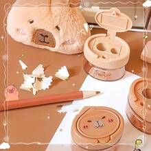 Random 1/2/4pcs Capybara Pencil Sharpener Converter, Learning Supplies, Office Supplies, Prizes, Gifts, Back To School Supplies - Multicolor - View 5