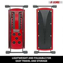 5 CORE 5Core Guitar Foot Stool Height Adjustable Folding Leg Rest Classical Footrest - Red - View 10