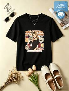 Women T-Shirts - 黑色 - 查看 2