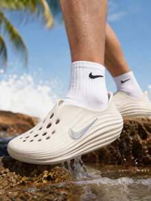Nike ReactX Rejuven8 Light Orewood Brown Comfortable And Versatile Slip-On Clogs For Men In Light Gold Brown - Light Brown - View 1